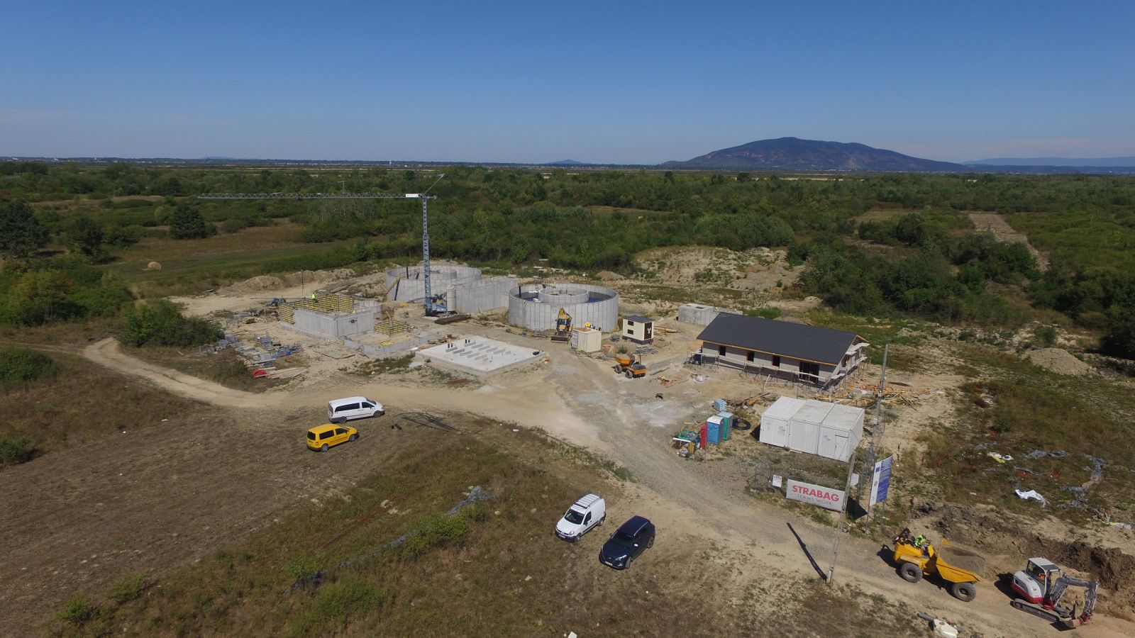 Șirlău-Construcția stației de epurare